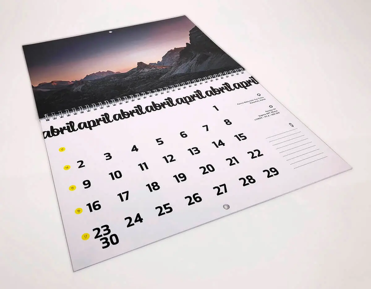 como imprimir y encuadernar un calendario - Cómo imprimir hoja de calendario