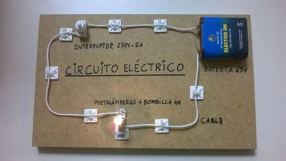 circuito electrico con encuadernadores - Cómo se arma un circuito eléctrico sencillo