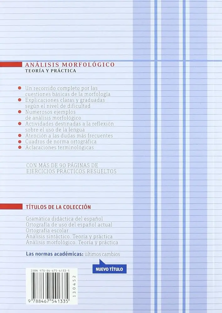 encuadernados analisis morfologico - Cuándo Qué es Morfologicamente